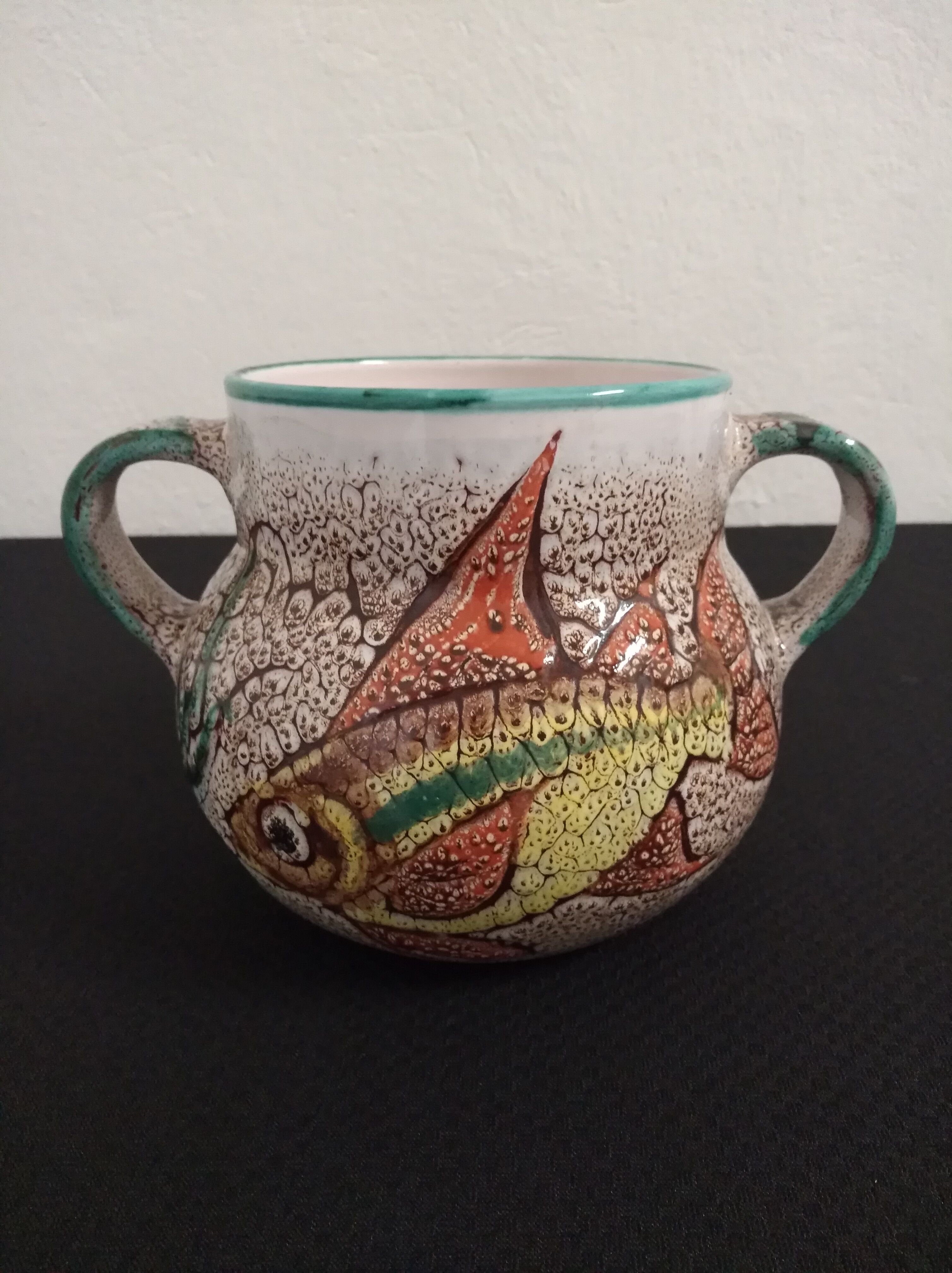 Vallauris ceramic fish soup service