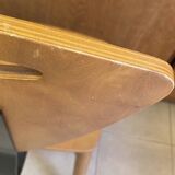 Italian chair from the 80s, in wood and metal