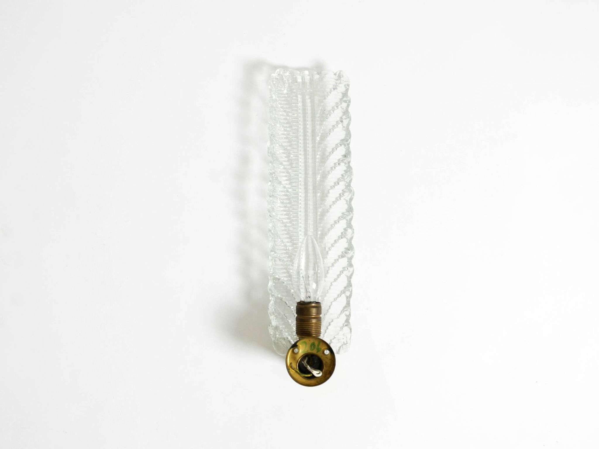Original Mid Century Modern Italian Barovier & Toso Murano glass wall lamp