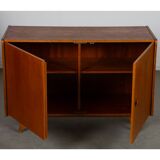 Vintage dark oak chest of drawers by Jiri Jiroutek, model U-450, 1960