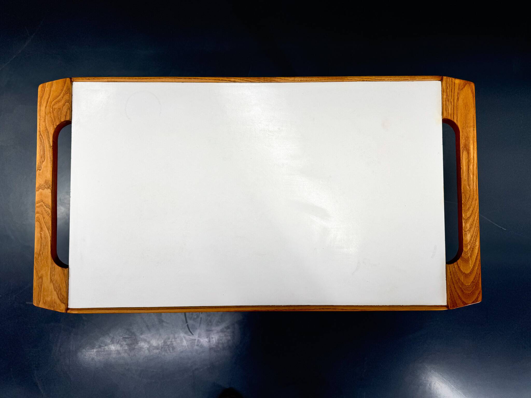 Vintage Wood and Plywood Serving Cart, 1970's