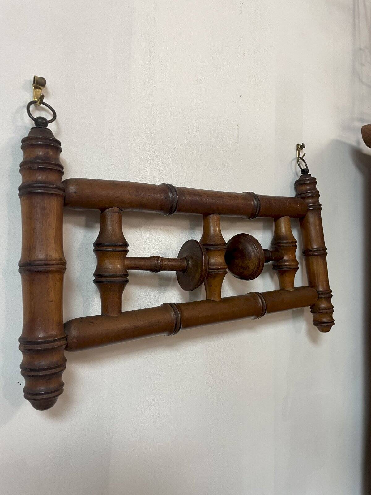Antique retractable coat (hat) rack