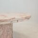 Italian marble oval coffee table, 1970's