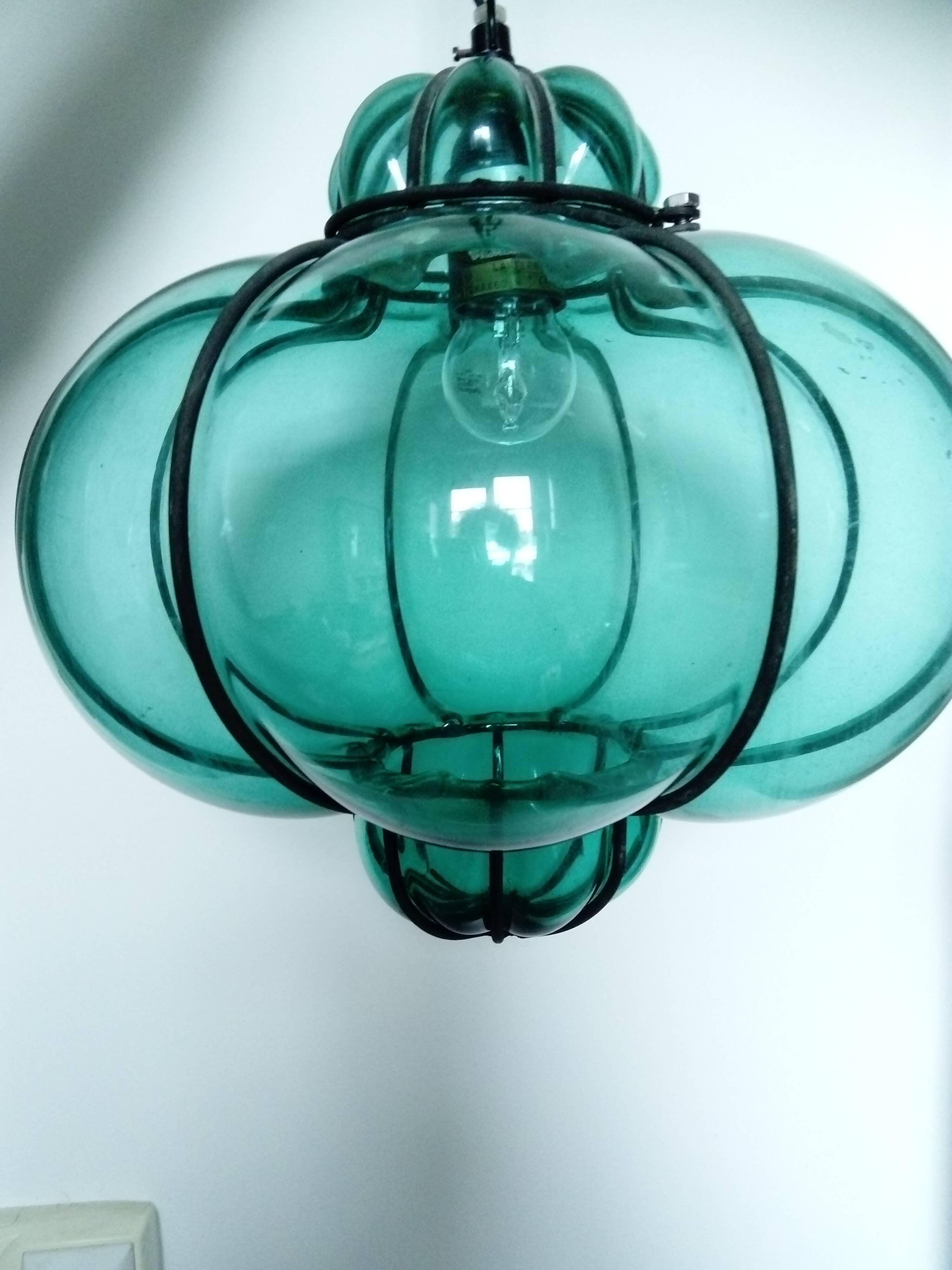 Venetian style glass lantern/pendant light