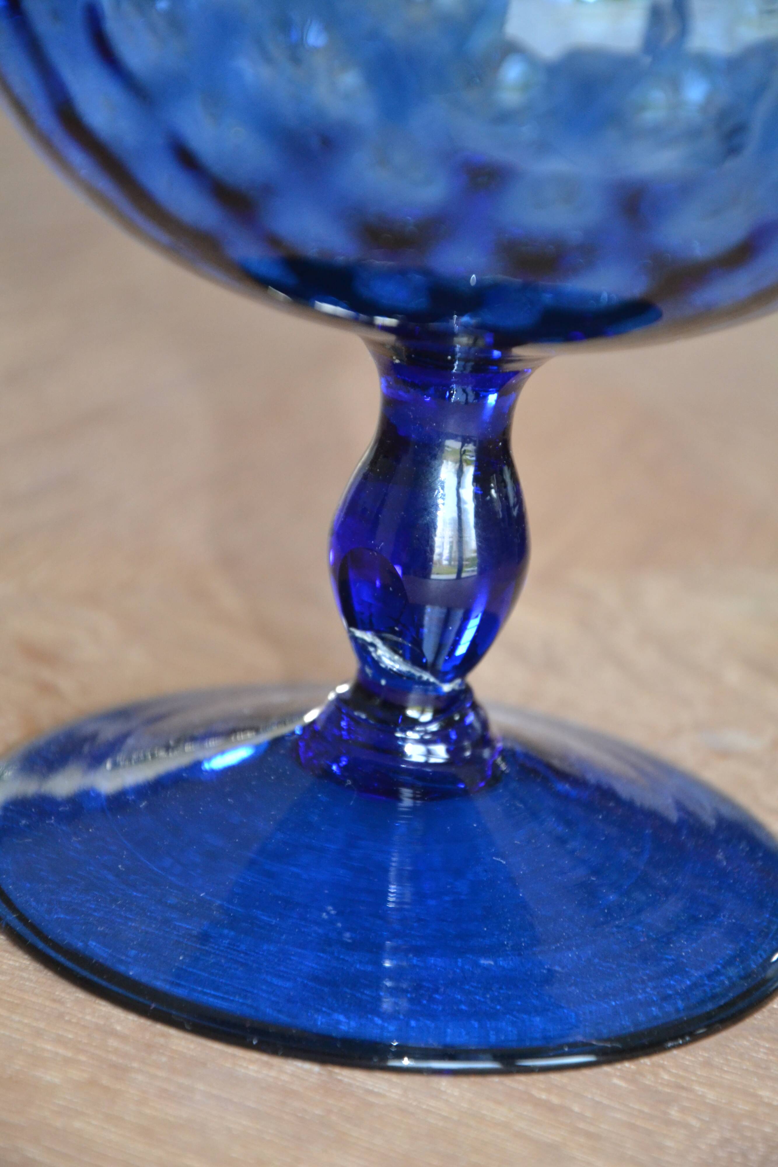 Vintage Empoli Glass Vase Cup