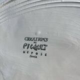 2 large vintage Robert Picault ceramic earthenware dishes