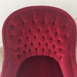 Vintage 70s velvet toad chair