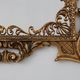 Miroir en métal doré de style Chippendale, Italie, 20e siècle