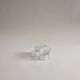 Pair of glass salt and pepper shakers