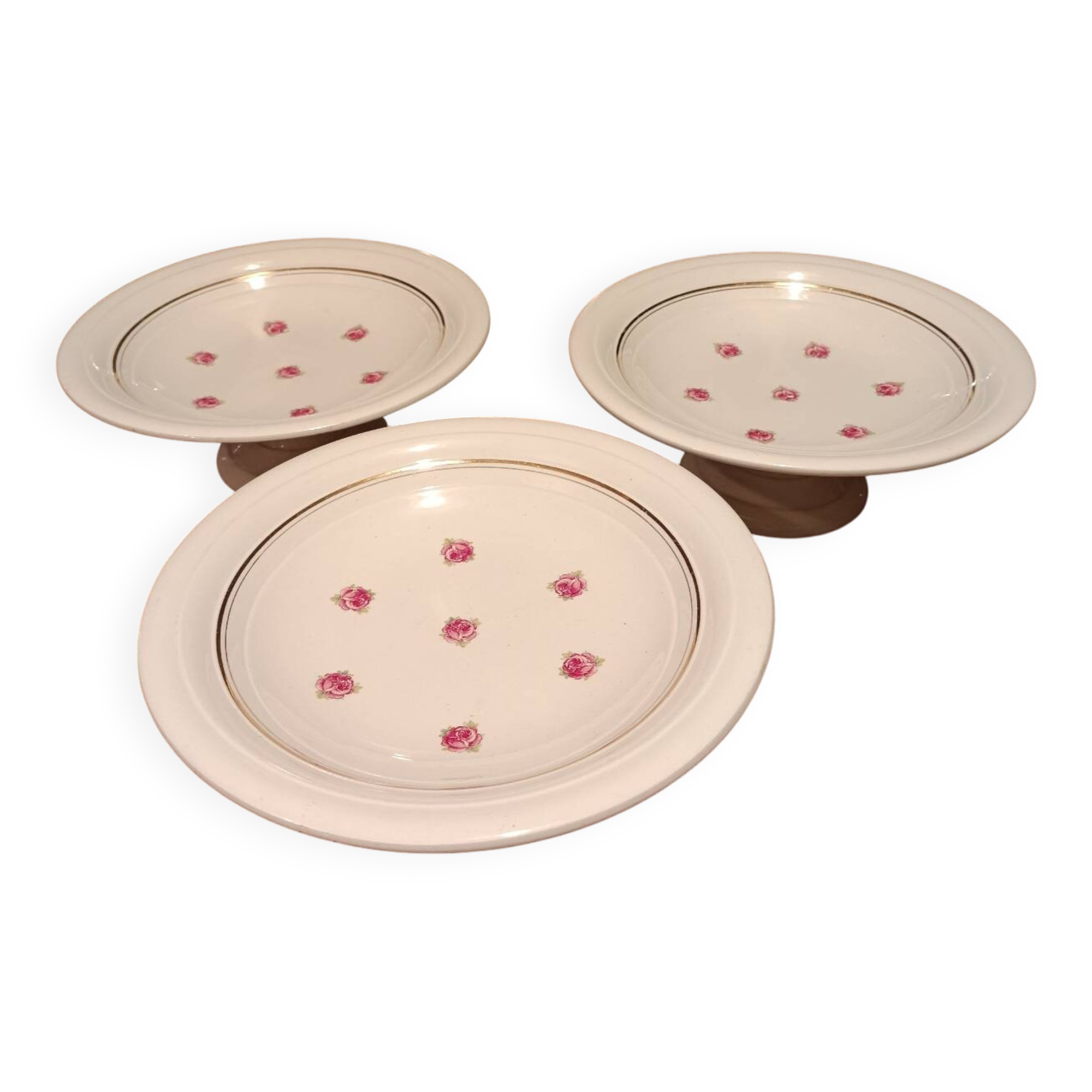 3 fruit bowl serving dishes porcelain Babel
