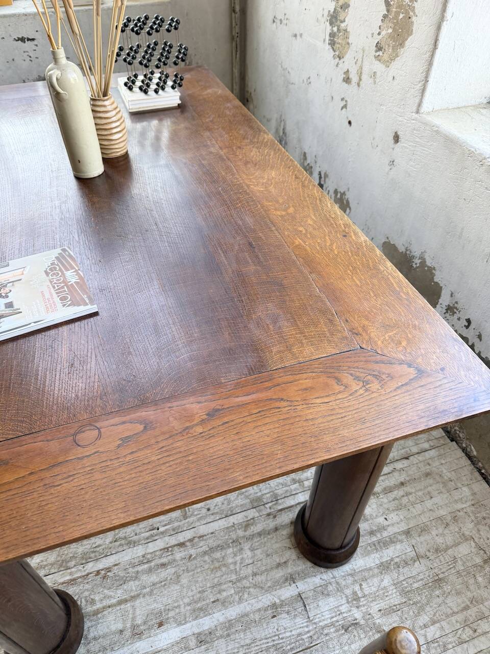 Dudouyt oak dining table 1940