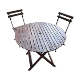 Round bistro garden furniture set