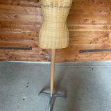 Vintage rattan mannequin
