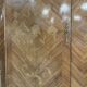 Louis XV style two-door wardrobe in rosewood.