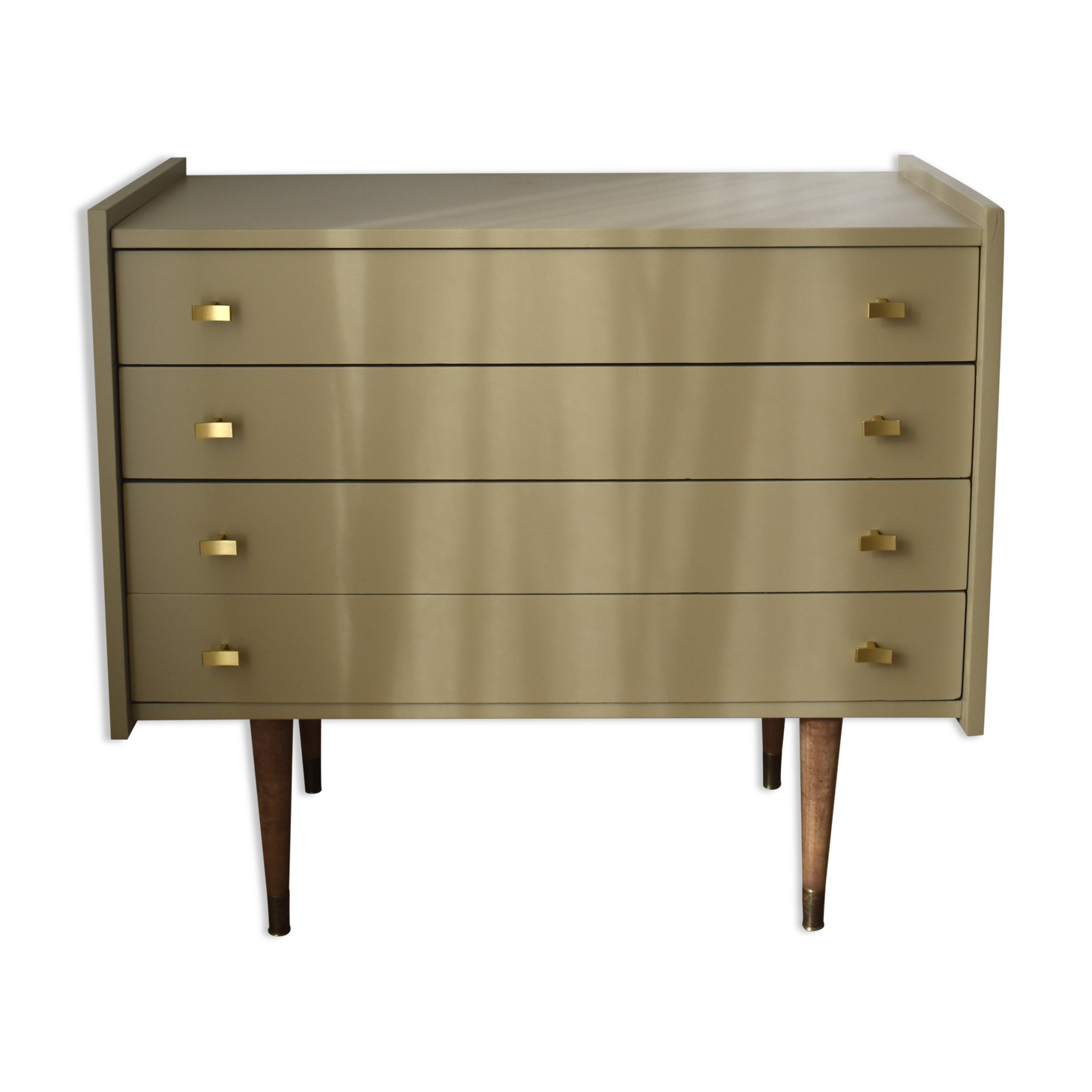 Vintage chest of drawers spindle feet