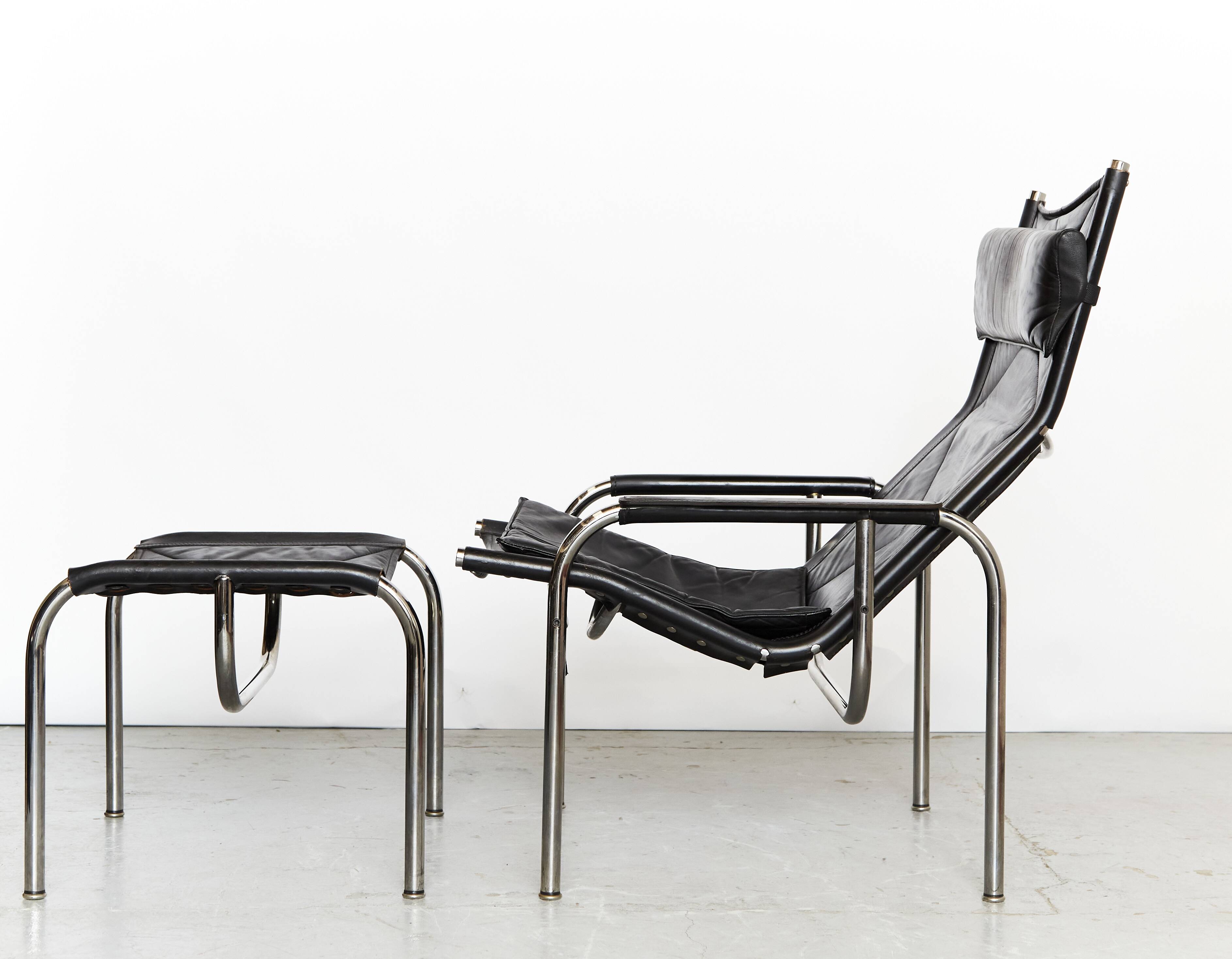 HE1106 et pouf HE1104 par Hans Eichenberger pour Strässle