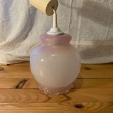 Vintage pink opaline pendant light