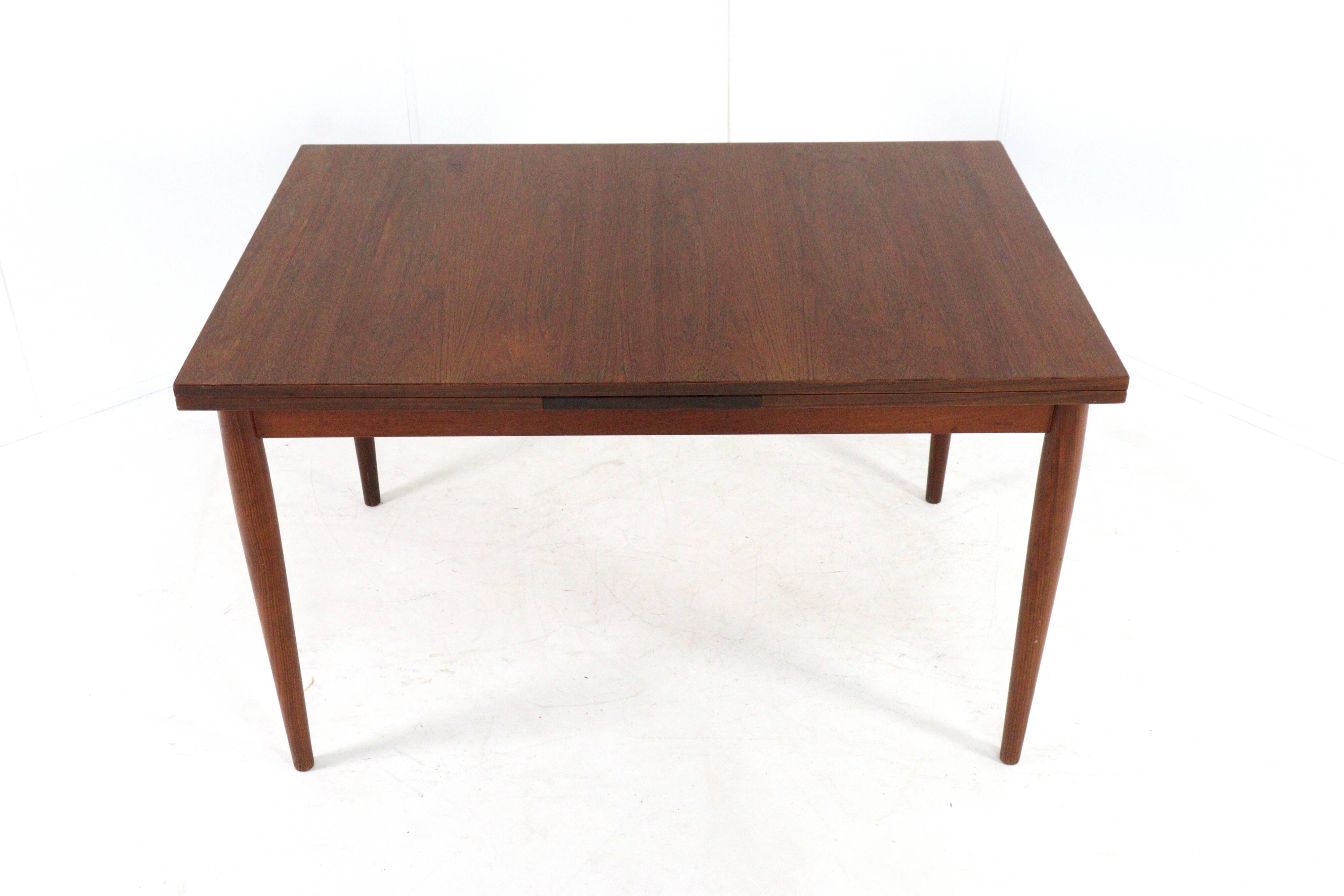 Lübke extendable rectangular dining table mid century modern