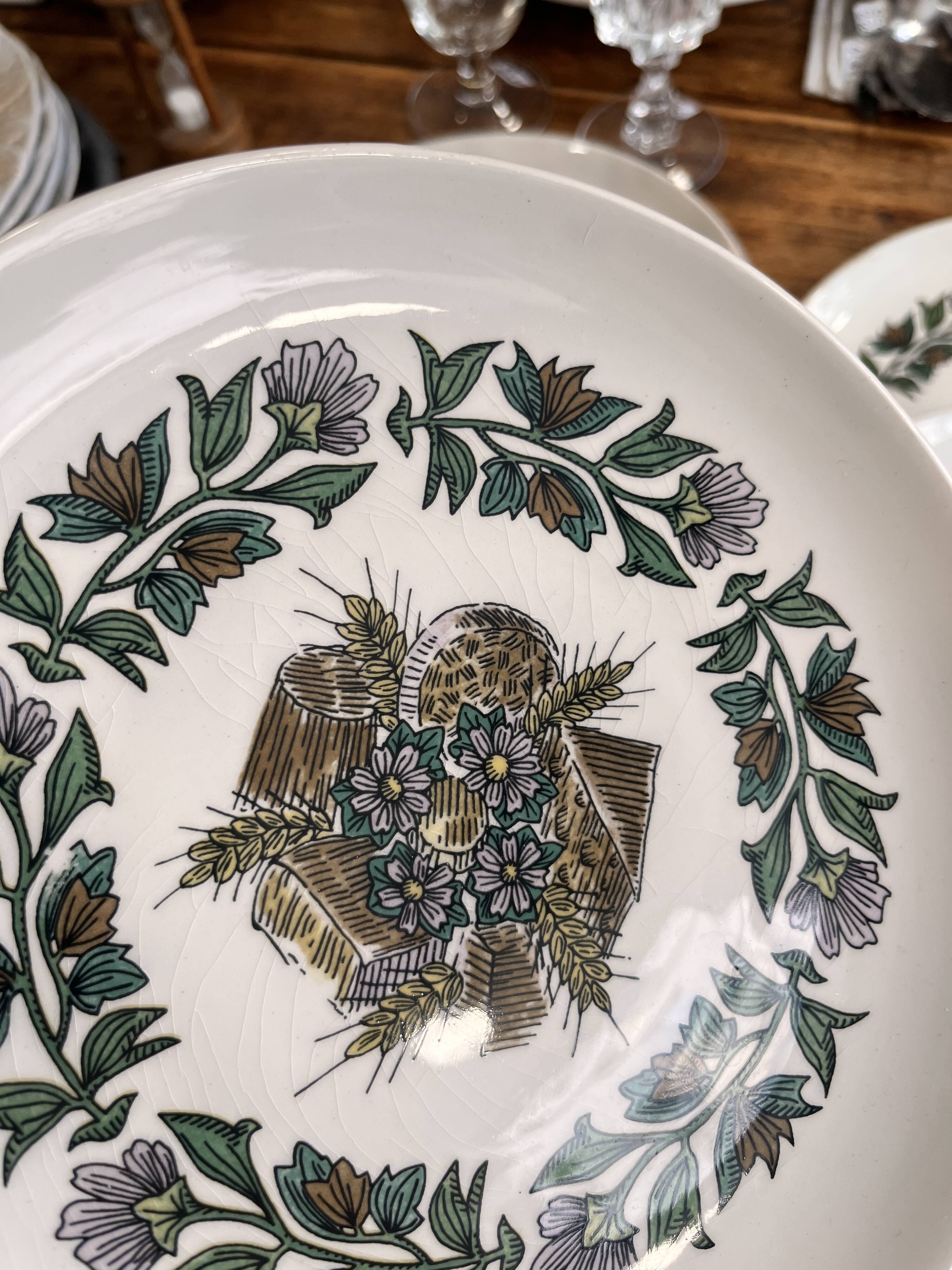 Assiettes à fromage Gien