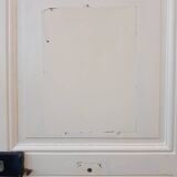 Communication door H219.5xL80cm, old panelled and moulded.