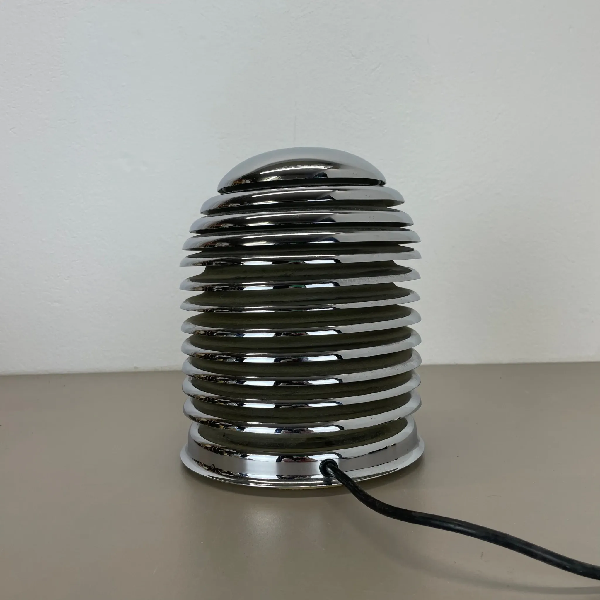 Vintage Table Lamp made of Chromed Metal by Kazuo Motozawa for Staff Leuchten, Germany, 1970s