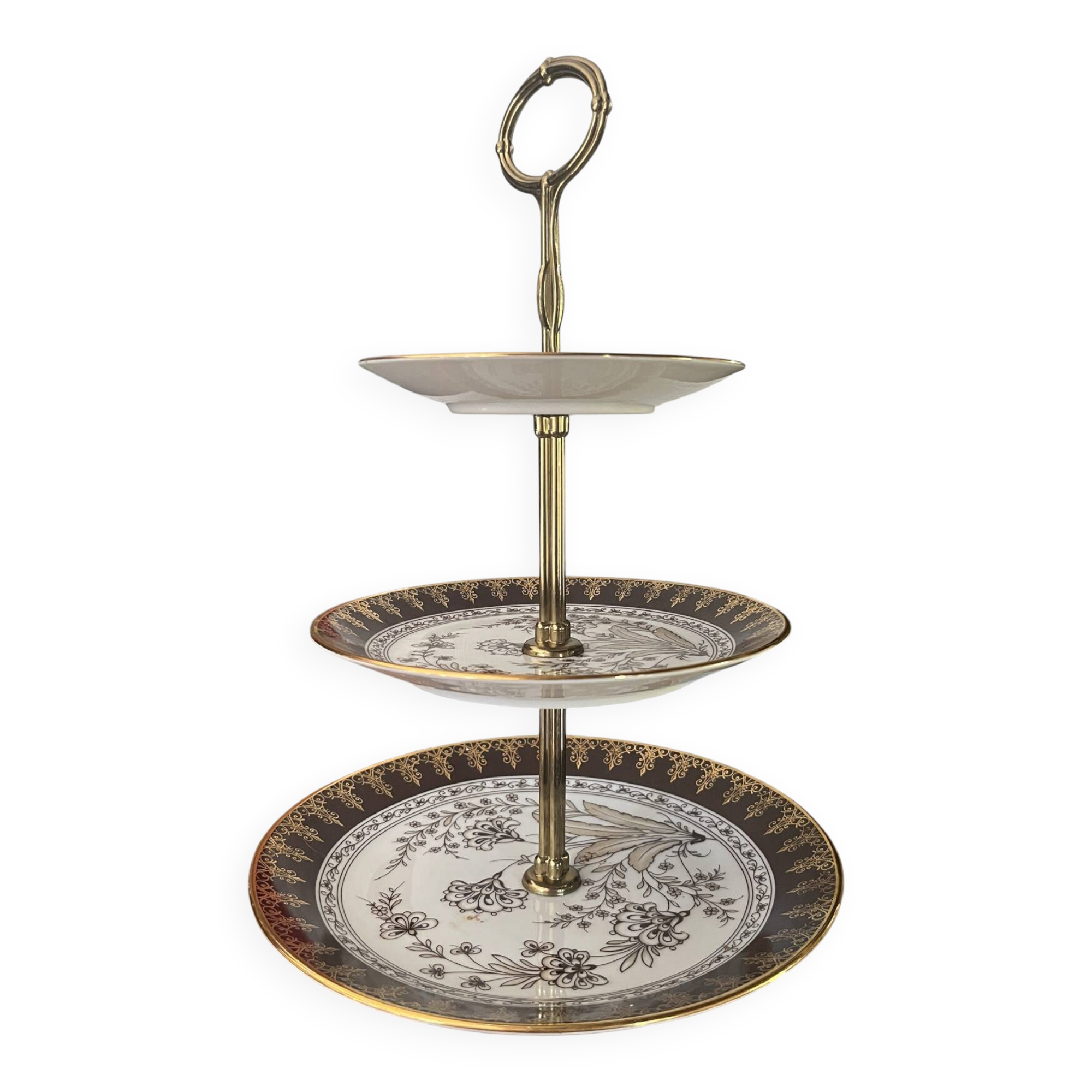 Présentoir à gâteaux en porcelaine