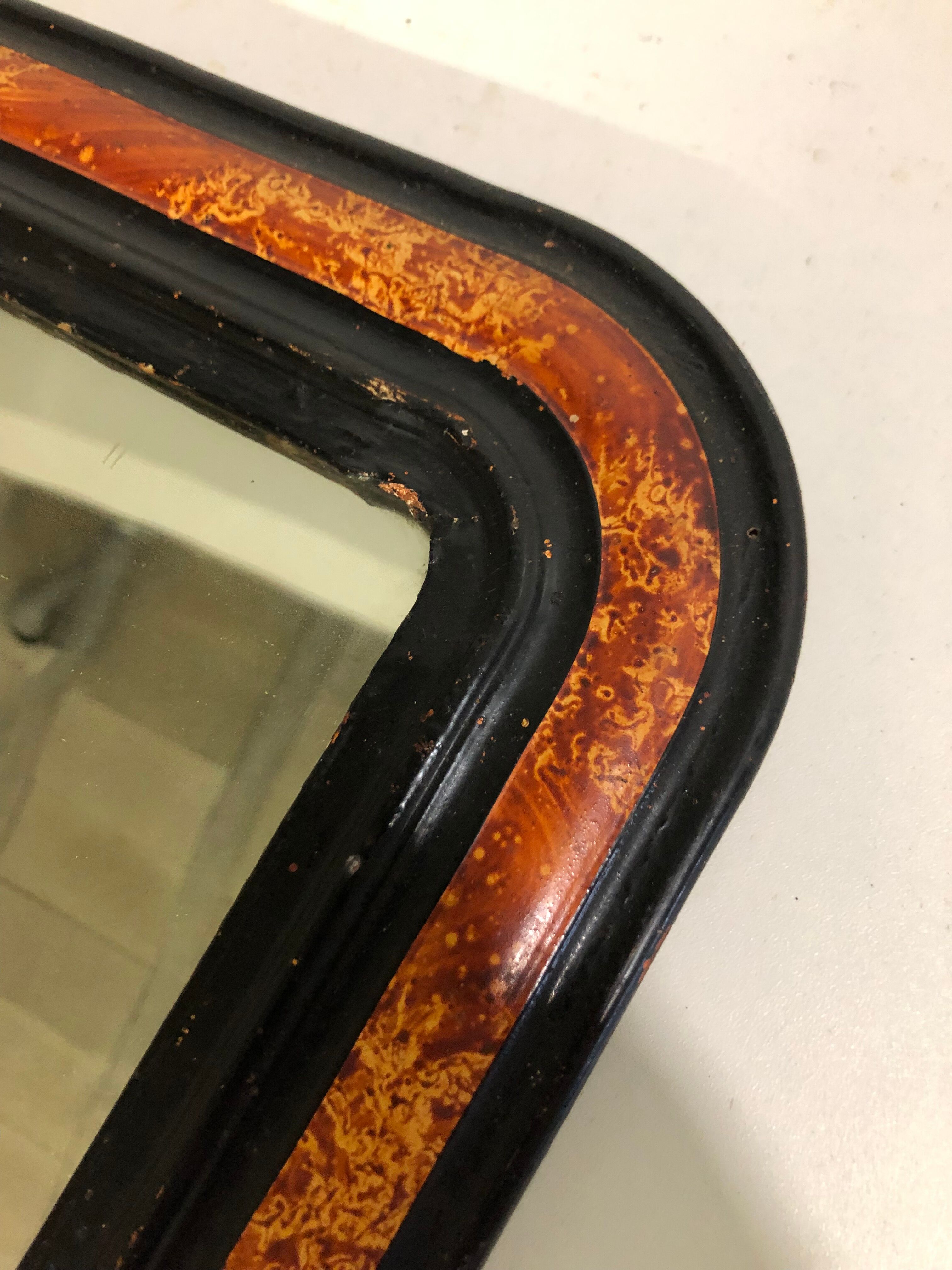 Louis Philippe mirror in french stucco