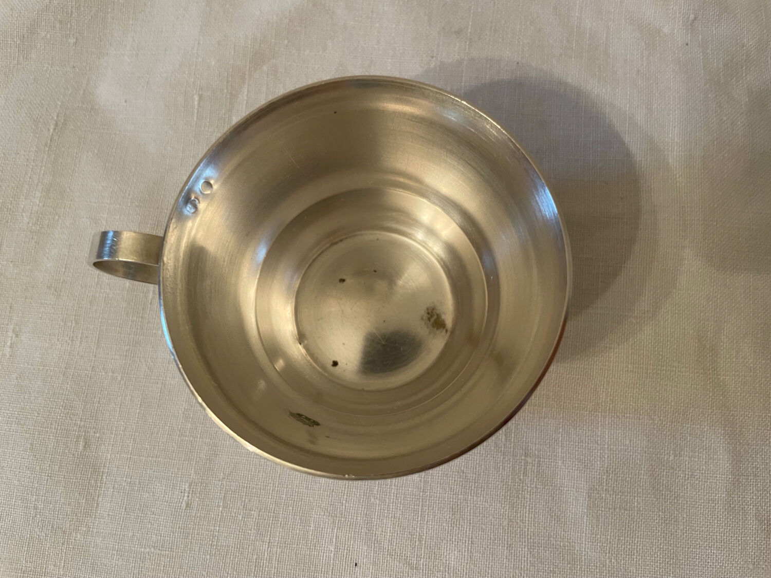 Silver metal cup