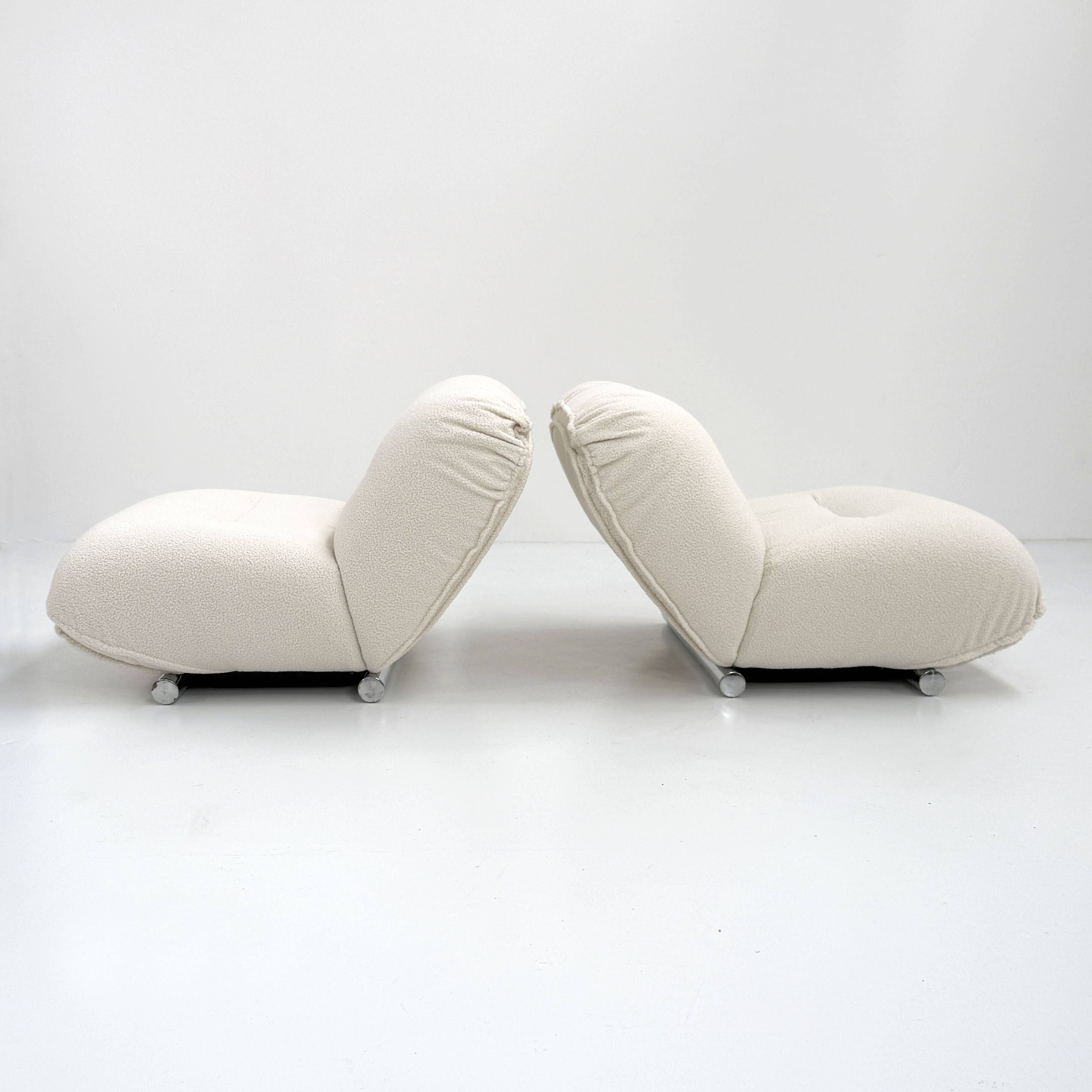 Paire de fauteuils par Giuseppe Munari pour Poltrona Munari, 1970