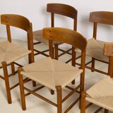 Set of 6 Oak dining chairs 'j39' by Borge Mogensen, 1960s