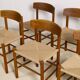 Set of 6 Oak dining chairs 'j39' by Borge Mogensen, 1960s