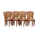 Série de 8 chaises cannées