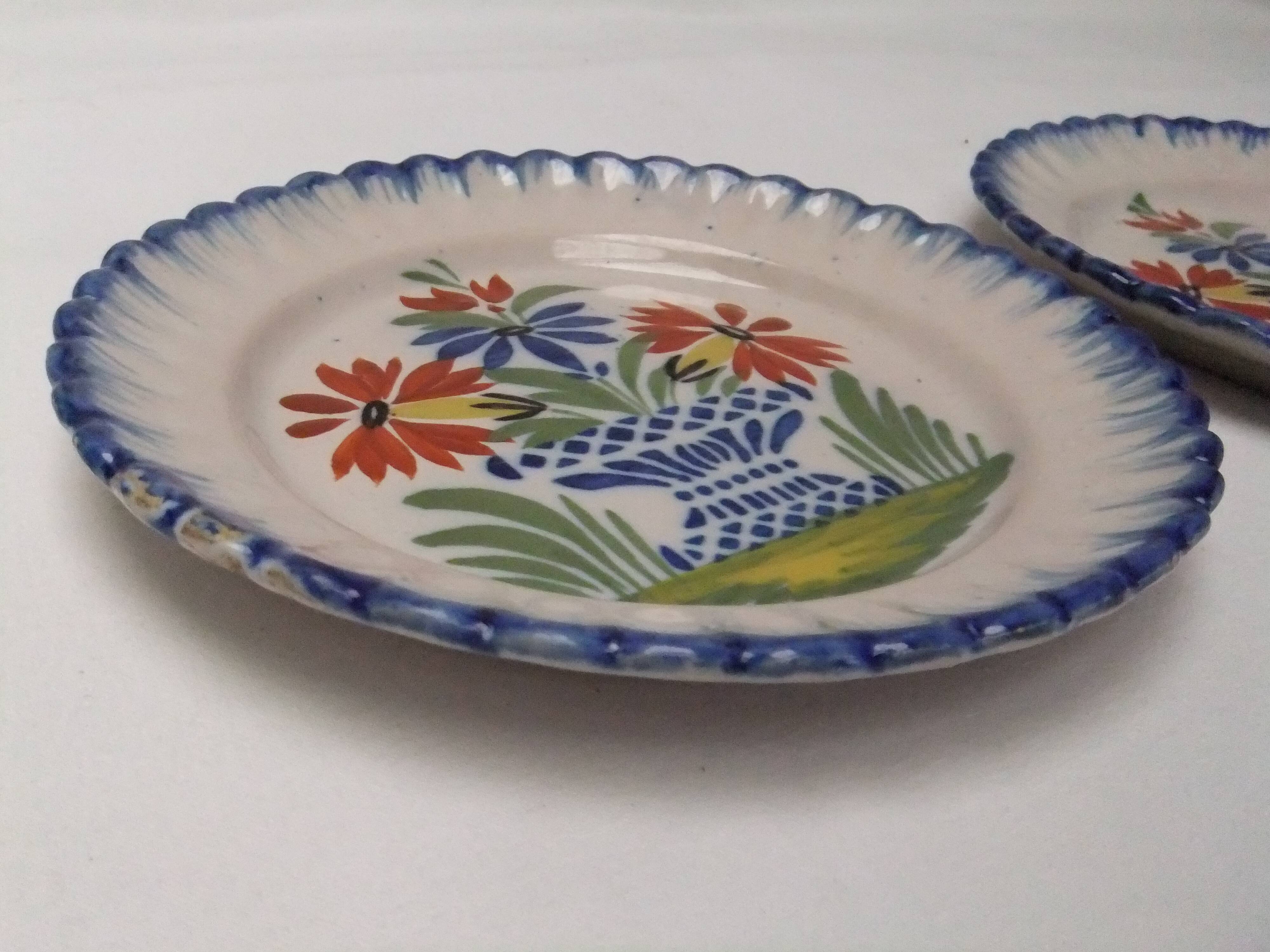 Auvillar porcelain dessert plate service