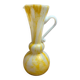 Large yellow and white blown glass pitcher from Italy – 1960s/70s