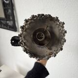 Black metal brutalist wall lights