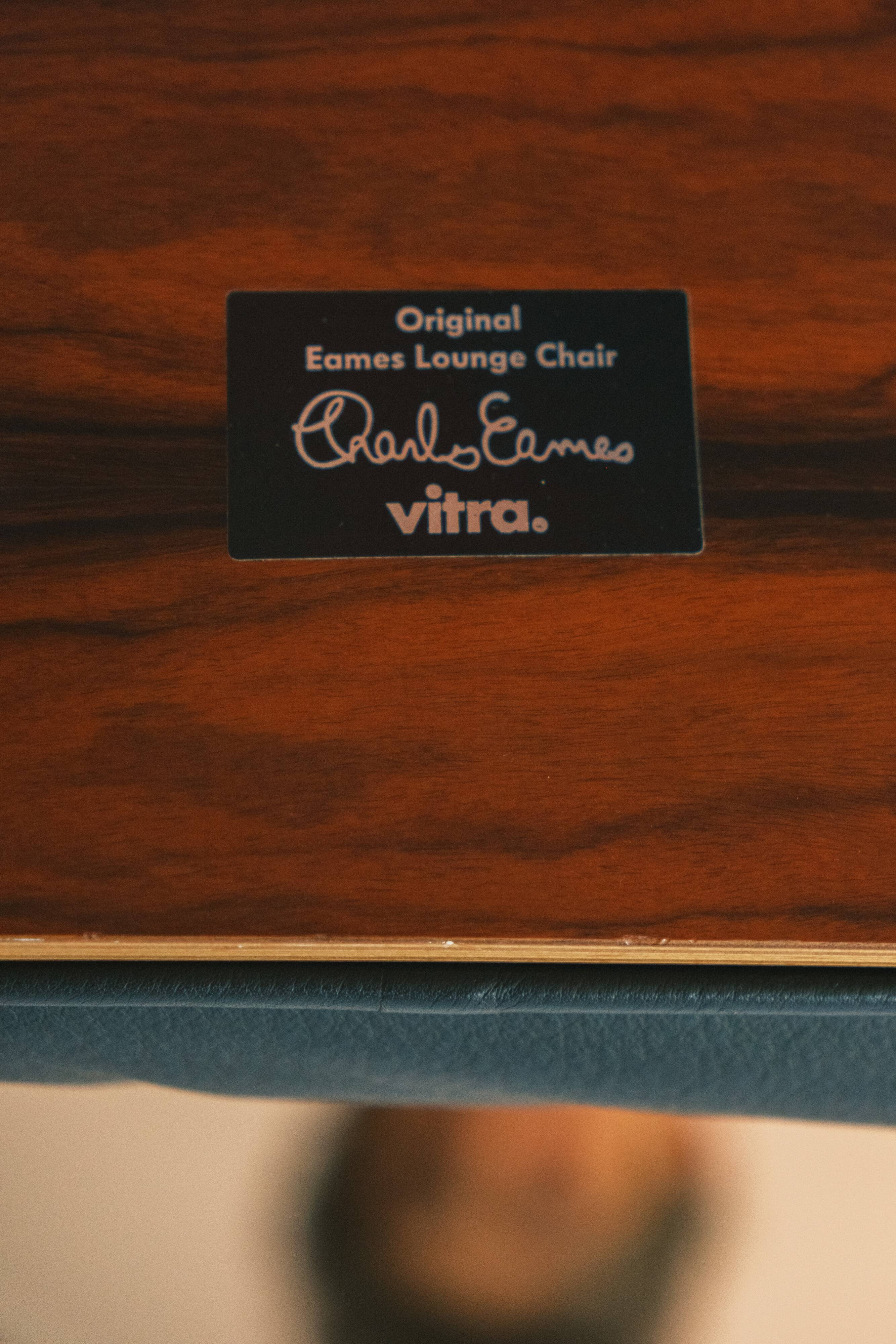 The Eames Lounge Chair, designed by Charles and Ray Eames, 1980s.