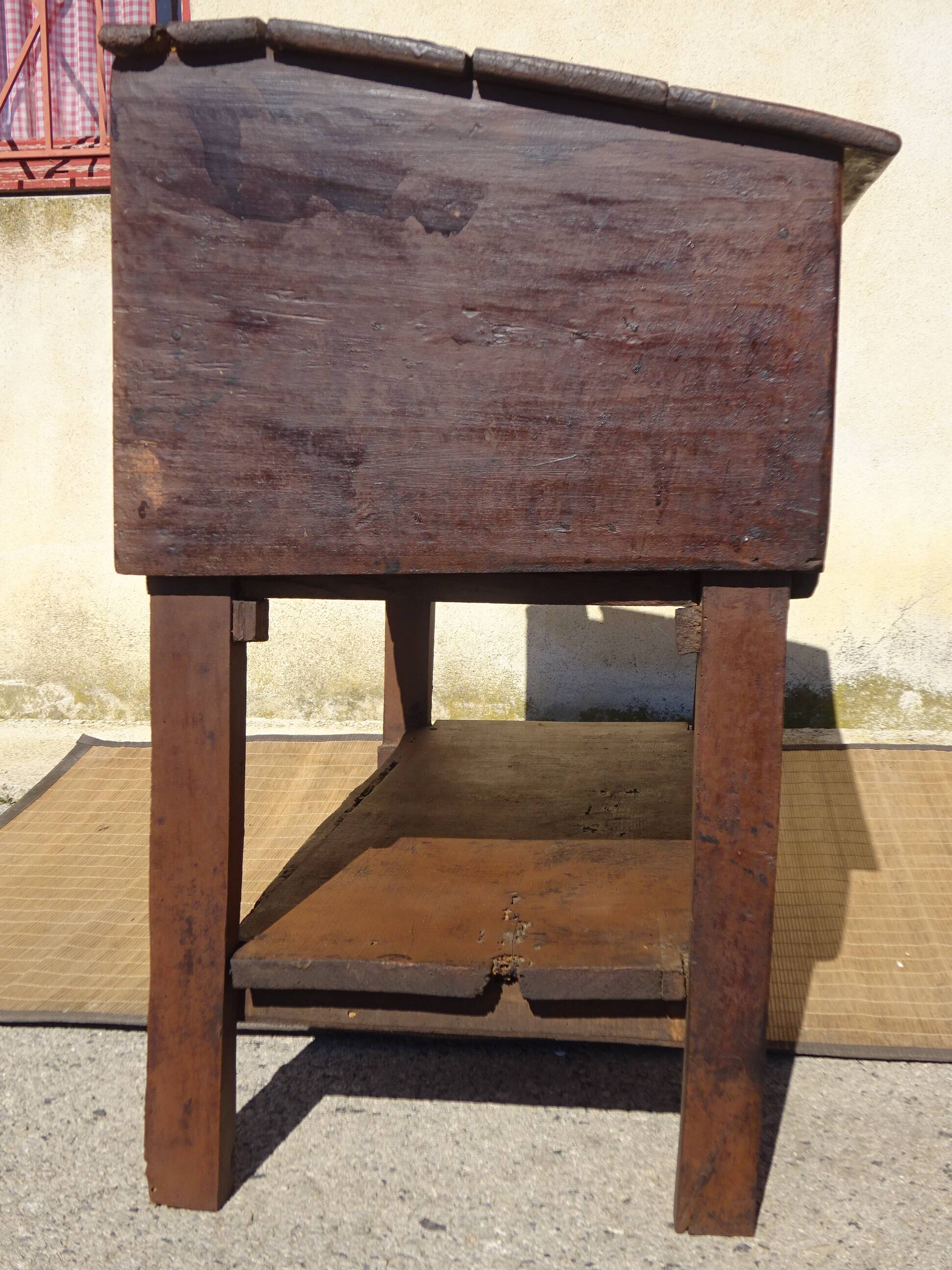 Antique oak furniture, dish drainer