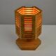 Pine table lamp by Pelle Snickare, Sweden, 1970s