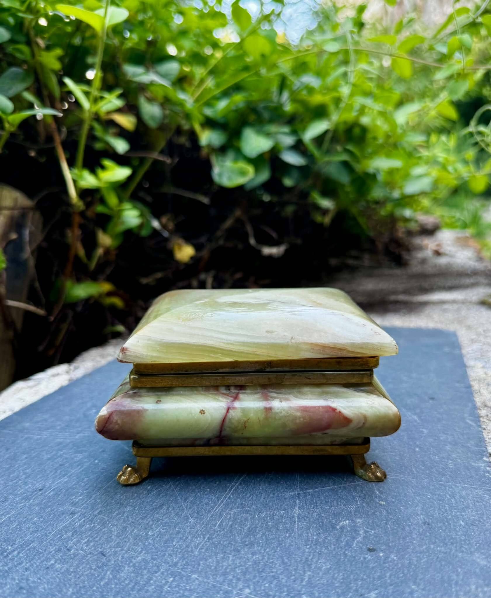 Onyx catchall from Italy, 1960s.