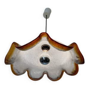 Suspension fleur verre