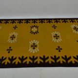 Midcentury design geometric rug / carpet, 1970s / Czechoslovakia