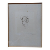 Engraving. Léonor Fini. Signed. Artist's proof.