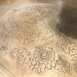 Brass tray in early 20th century