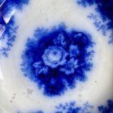 Sarreguemines round hollow dish in blue ironstone
