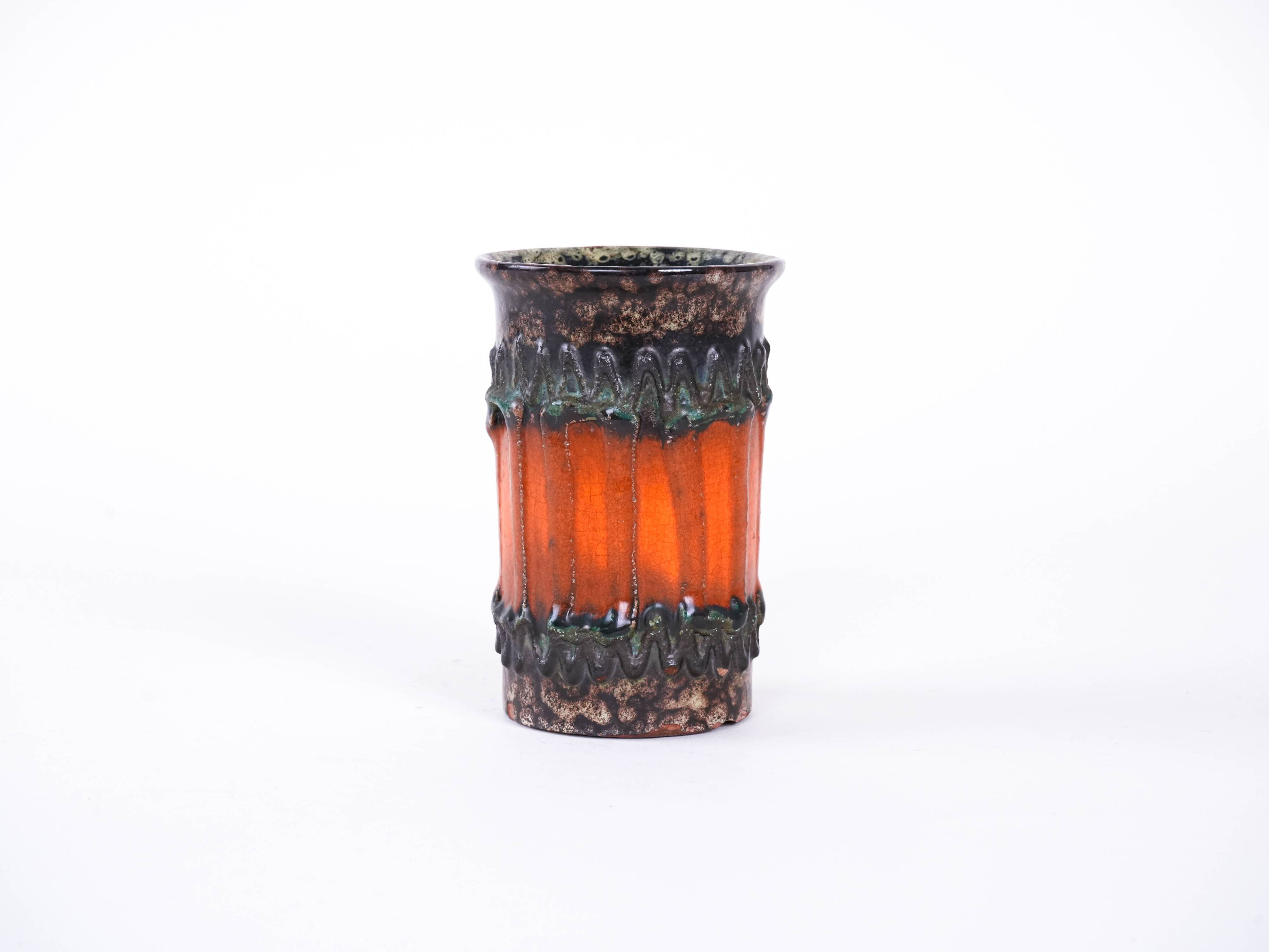 Vase en céramique, design allemand, années 1960, fabriqué en Allemagne