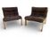 Paire de chaises lounge vintage “Neapel” – circa 1960, tissu 100% coton
