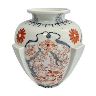 Vase Limoges a decor Imari 1960 porcelaine
