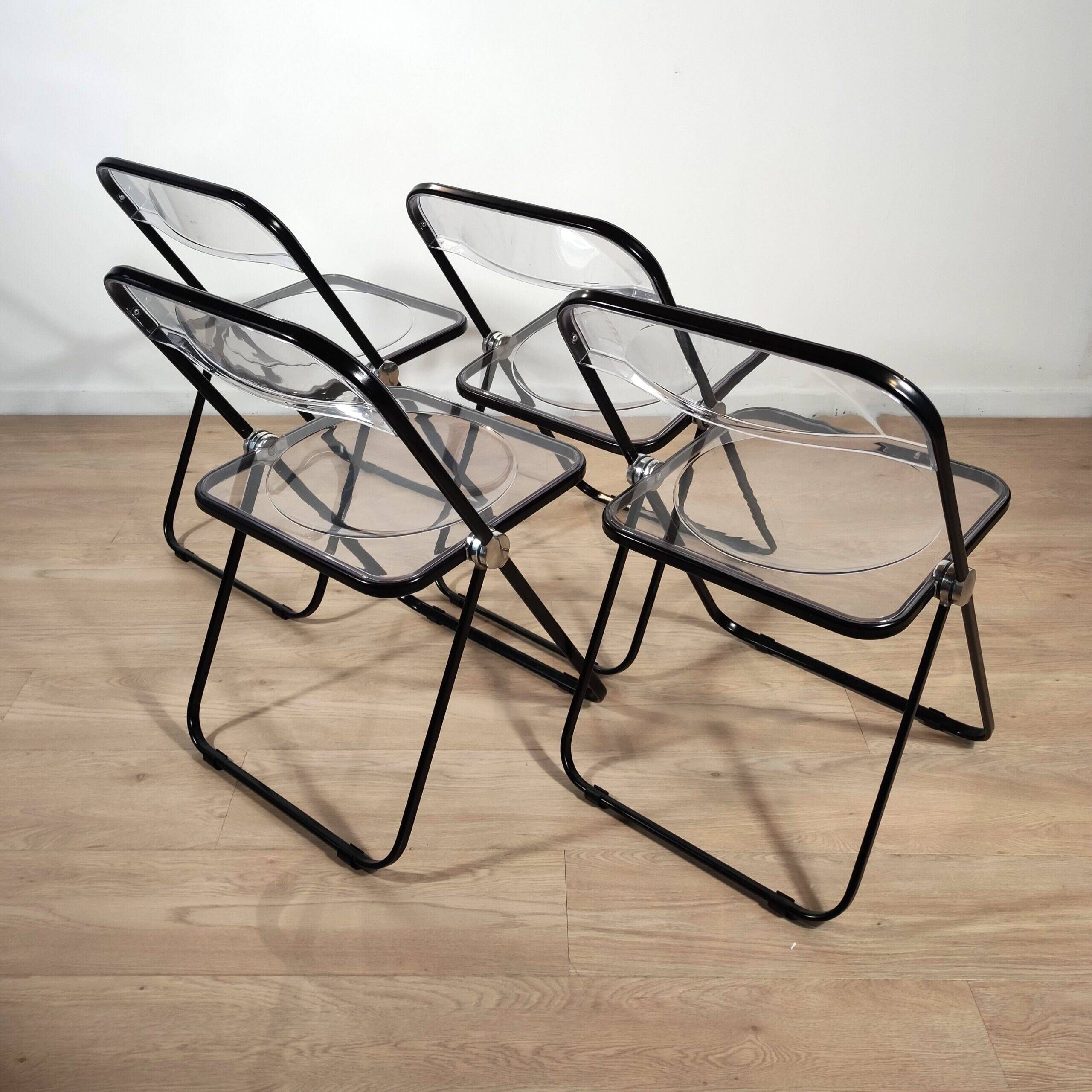 Set of 4 Plia chairs by Giancarlo Piretti – Anonima Castelli
