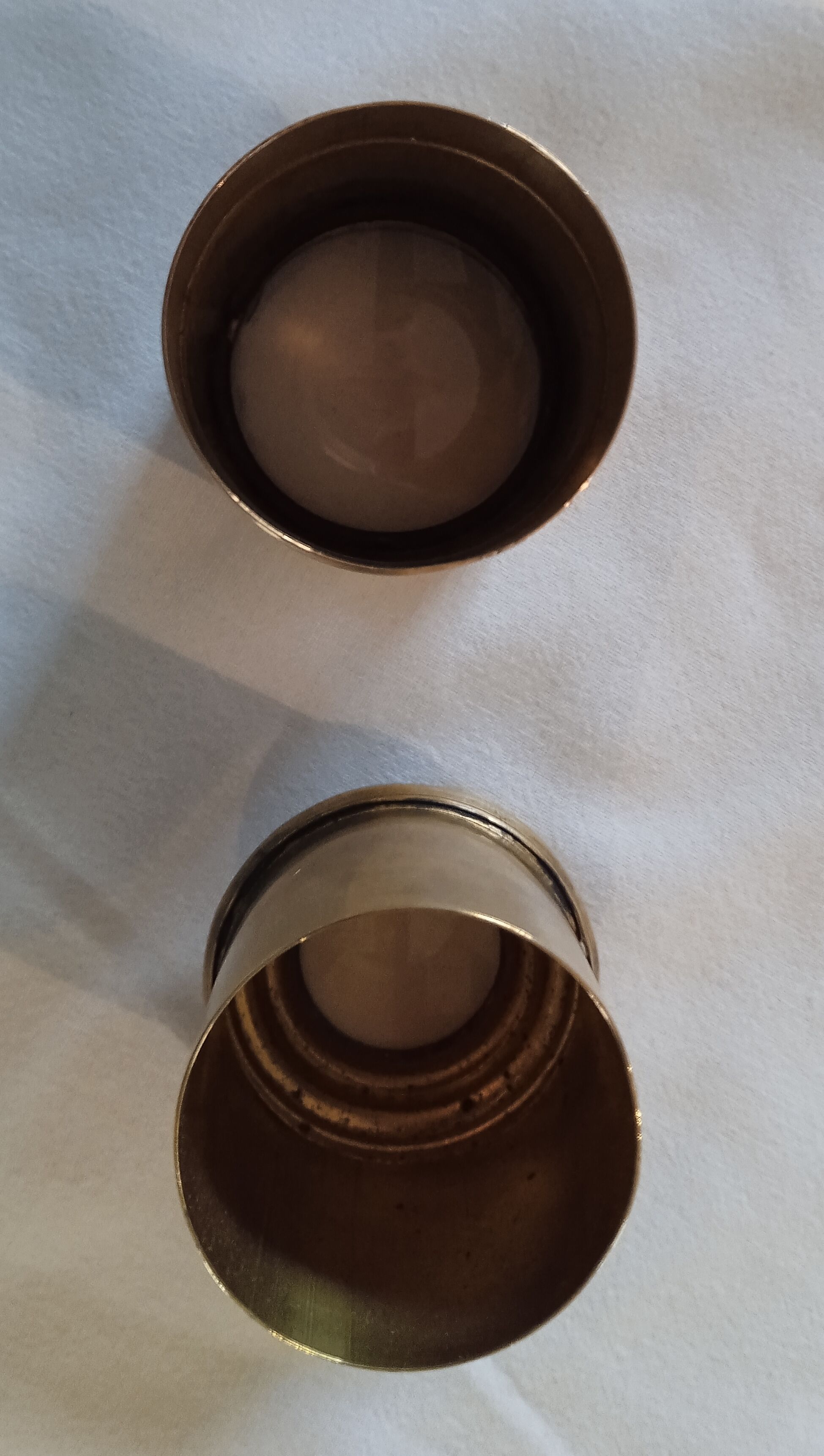 Antique brass magnifying glass