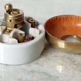 “Lux” porcelain & gold-plated brass switch